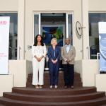 (L-R) Paloma Adams-Allen (Deputy Administrator of the USAID) , Prof Glenda Gray (SAMRC President and CEO) and Reuben Brigety (United States Ambassador to South Africa)