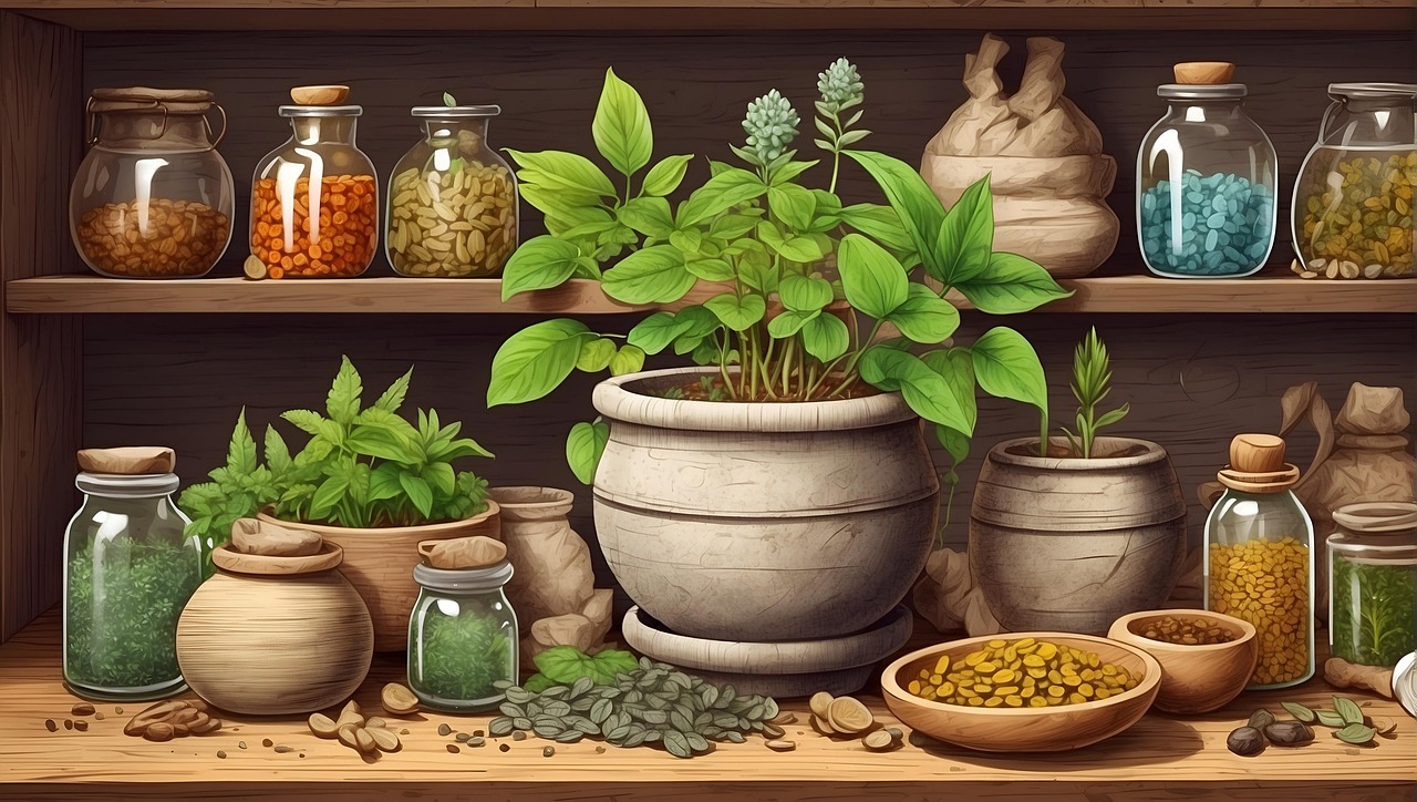 African traditional medicines - AI generated